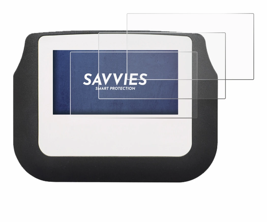 Abbildung des Geräts Signotec Signature Pad Sigma mit einer Vielzahl des Displayschutzes.