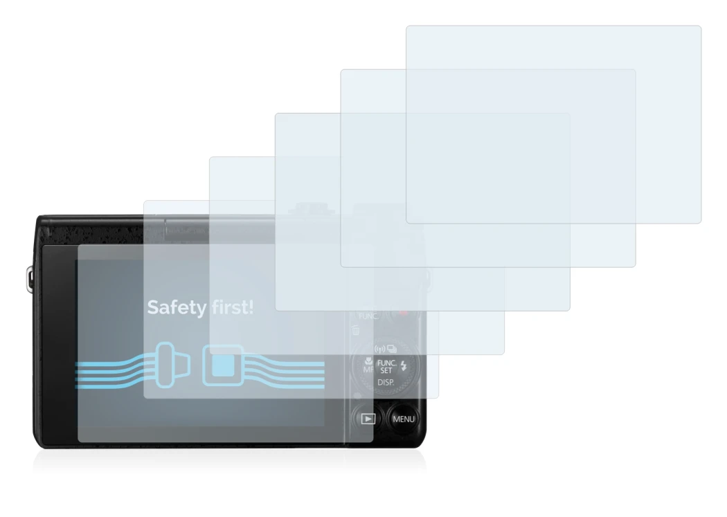 Abbildung des Geräts Canon PowerShot G7 X G7X mit einer Vielzahl des Displayschutzes.