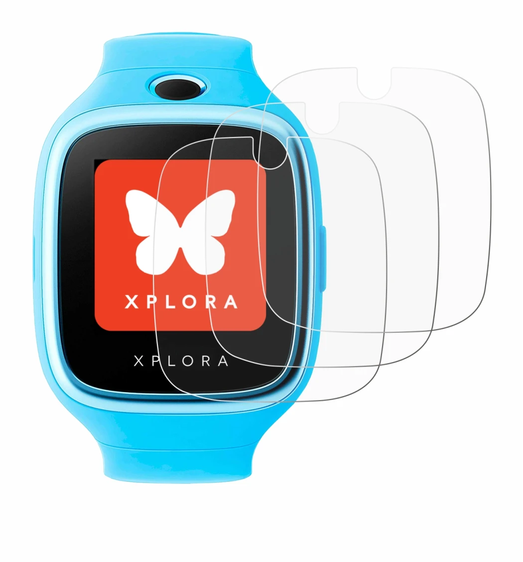 Abbildung des Geräts Xplora Go mit einer Vielzahl des Displayschutzes.