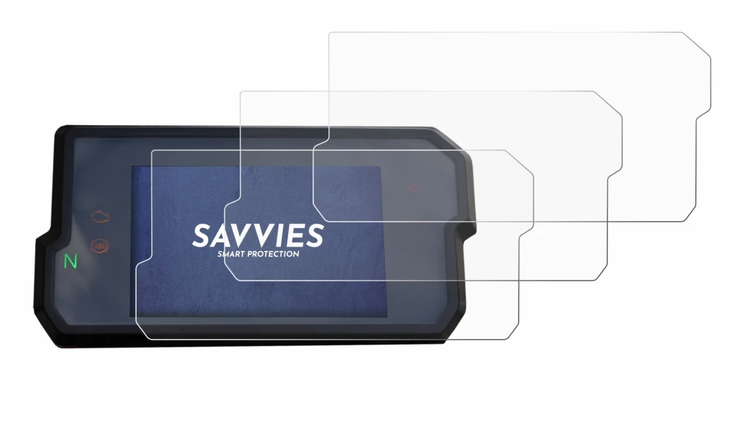 Abbildung des Geräts KTM 125 / 390 Duke 2017+ mit einer Vielzahl des Displayschutzes.