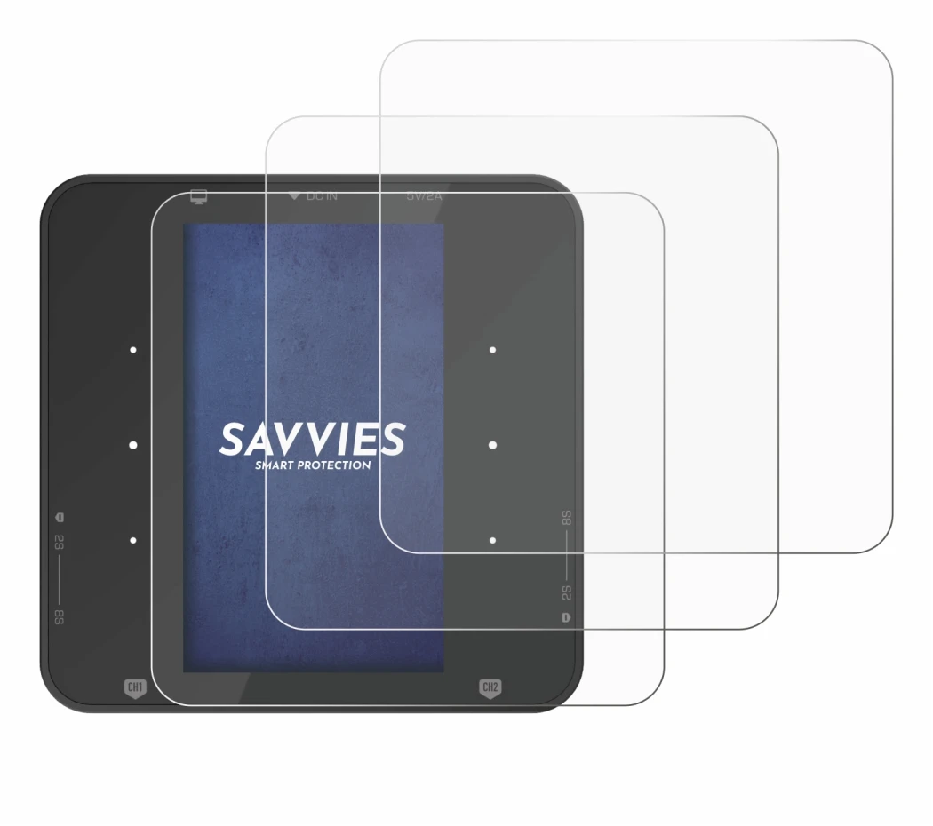 Abbildung des Geräts ISDT P30 mit einer Vielzahl des Displayschutzes.