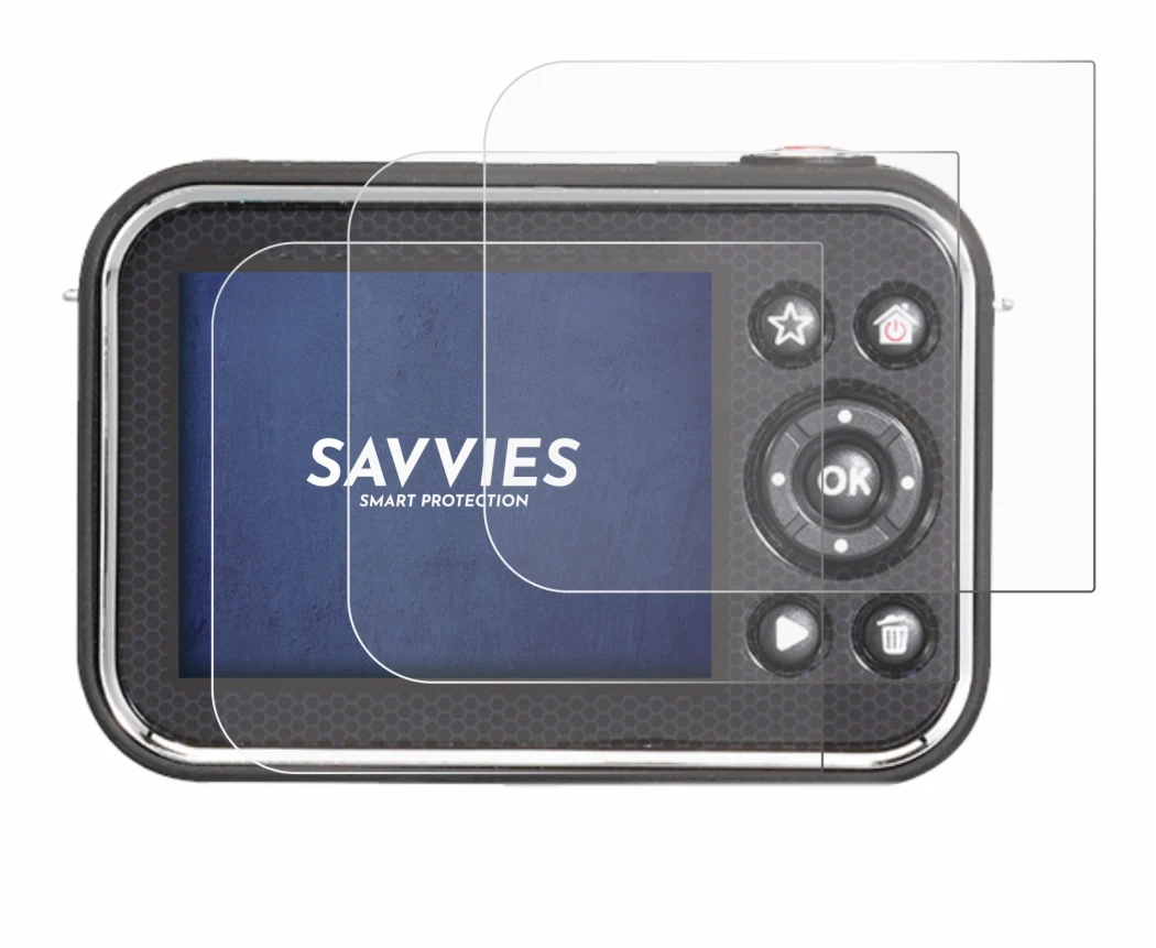 Abbildung des Geräts Vtech Kidizoom Video Studio HD mit einer Vielzahl des Displayschutzes.