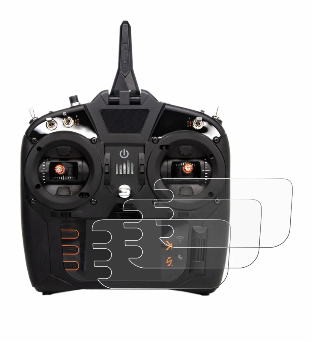 Abbildung des Geräts Spektrum NX8 mit einer Vielzahl des Displayschutzes.