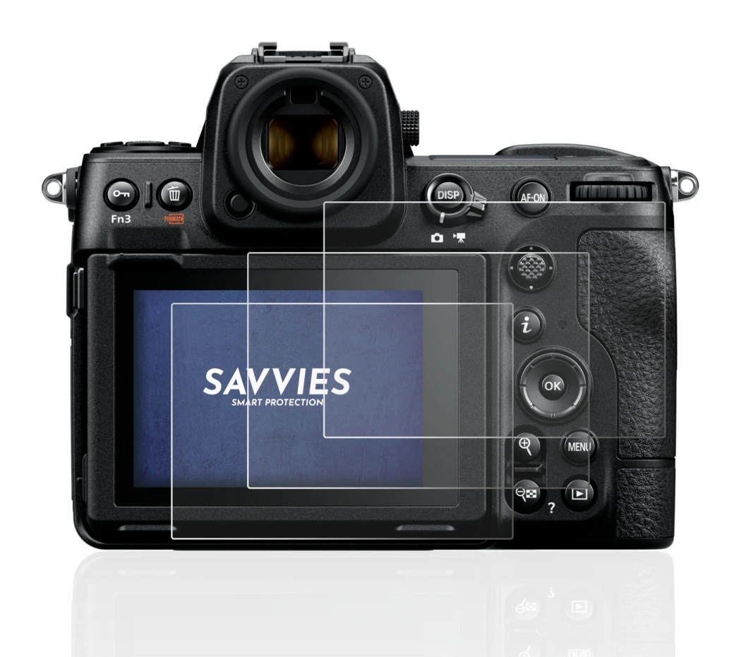 Abbildung des Geräts Nikon Z 8 mit einer Vielzahl des Displayschutzes.