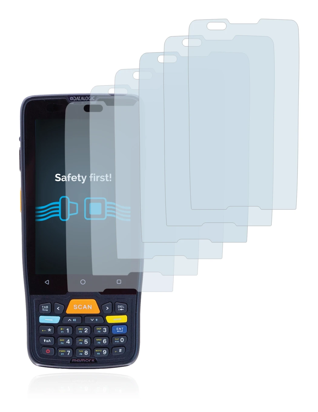 Abbildung des Geräts Datalogic Memor K mit einer Vielzahl des Displayschutzes.
