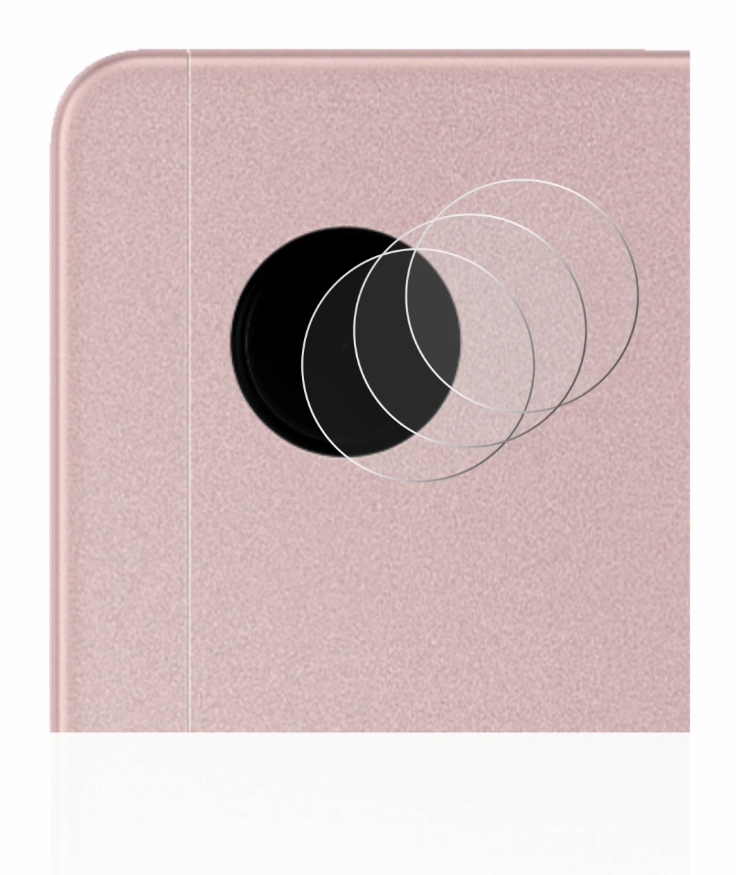 Abbildung des Geräts Samsung Galaxy Tab A8 LTE (NUR Kameraschutz) mit einer Vielzahl des Displayschutzes.