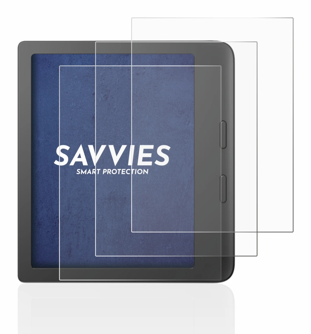 Abbildung des Geräts Tolino Vision 6 mit einer Vielzahl des Displayschutzes.