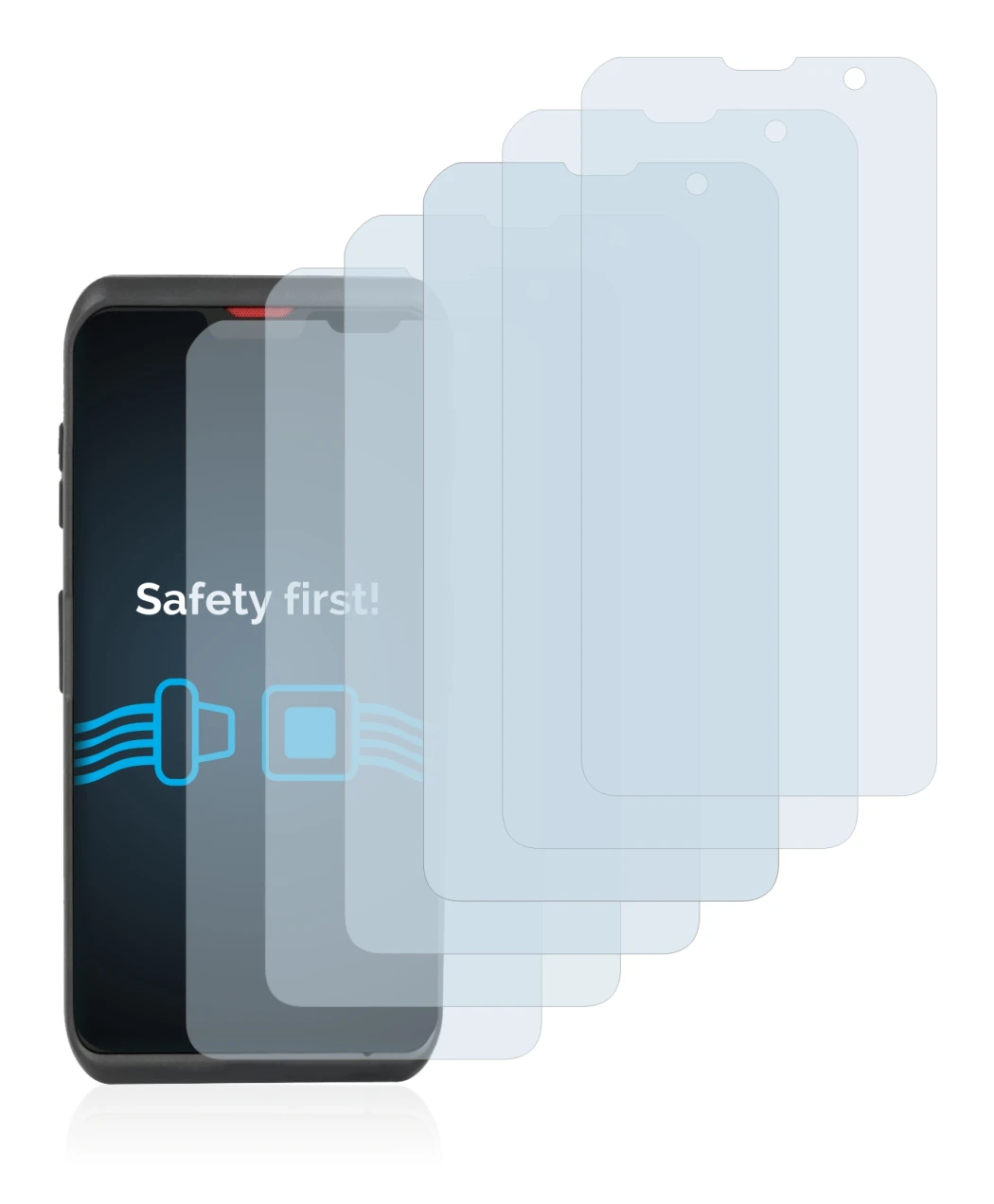 Abbildung des Geräts Honeywell ScanPal EDA52 mit einer Vielzahl des Displayschutzes.