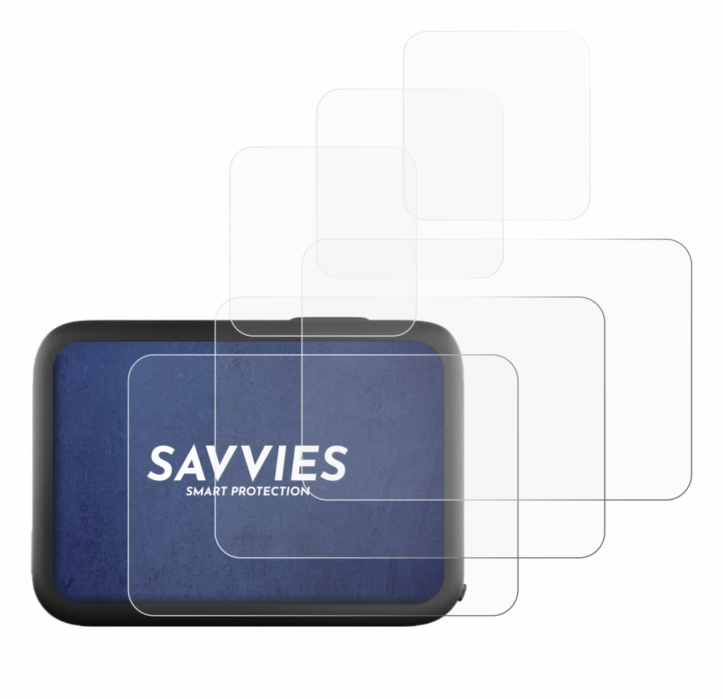 Abbildung des Geräts GoPro Hero 11 Black mit einer Vielzahl des Displayschutzes.