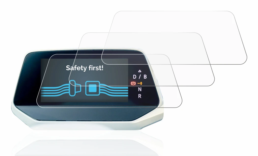 Abbildung des Geräts Volkswagen ID.4 Digitalcockpit mit einer Vielzahl des Displayschutzes.