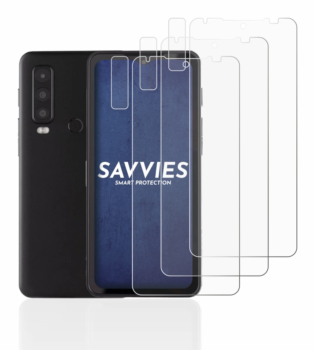 Abbildung des Geräts Caterpillar Cat S75 (Display+Kamera) mit einer Vielzahl des Displayschutzes.