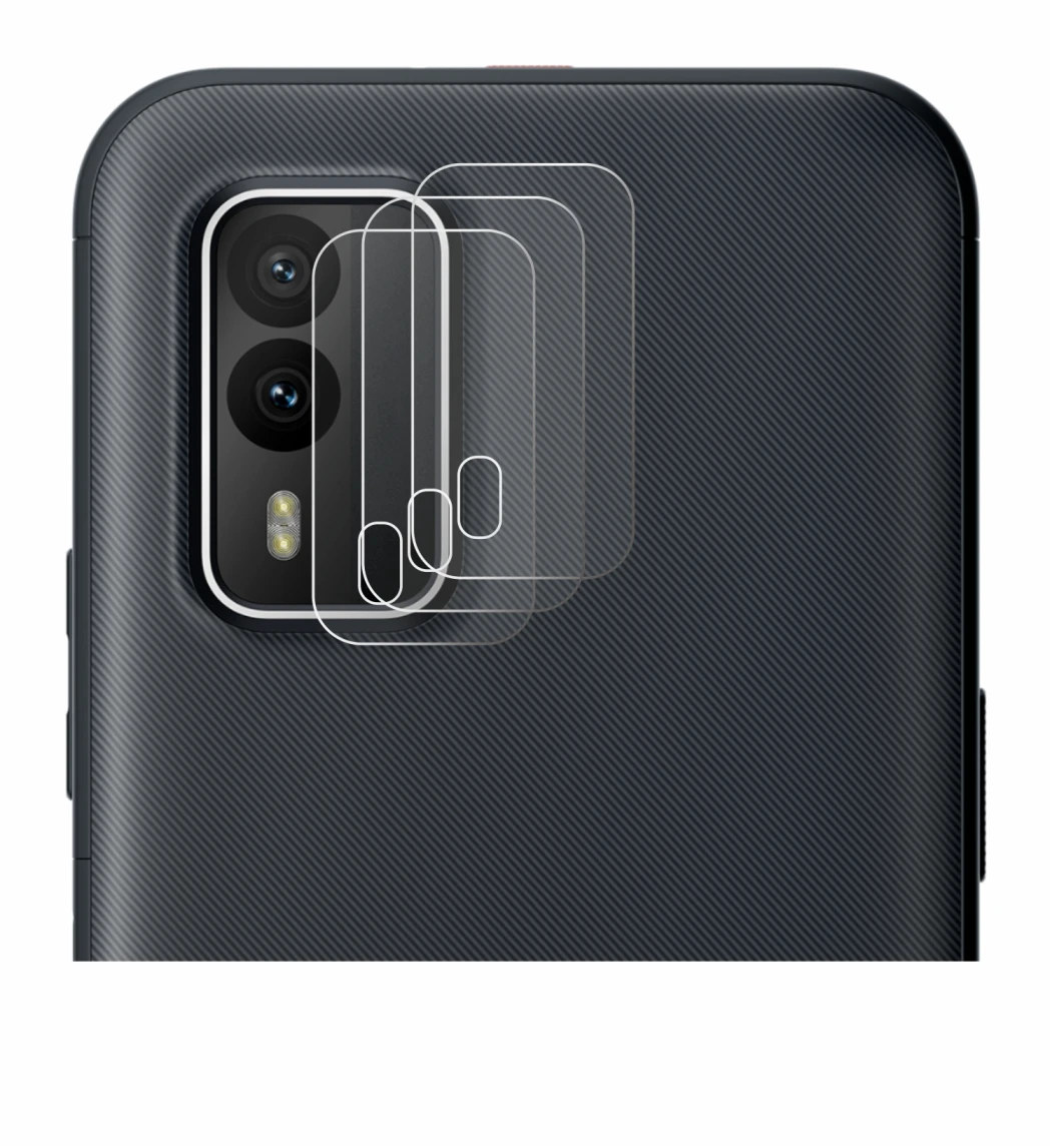 Abbildung des Geräts Nokia XR21 (NUR Kameraschutz) mit einer Vielzahl des Displayschutzes.