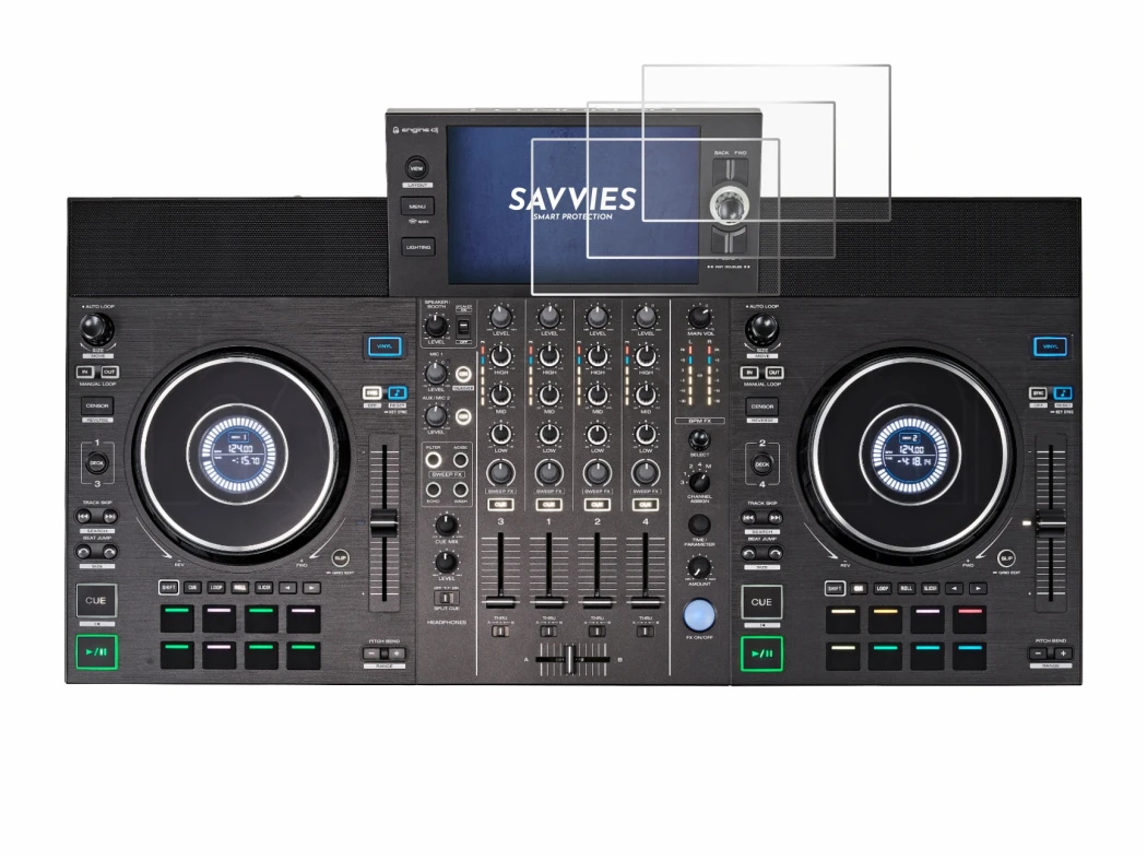 Abbildung des Geräts Denon DJ SC LIVE 4 mit einer Vielzahl des Displayschutzes.