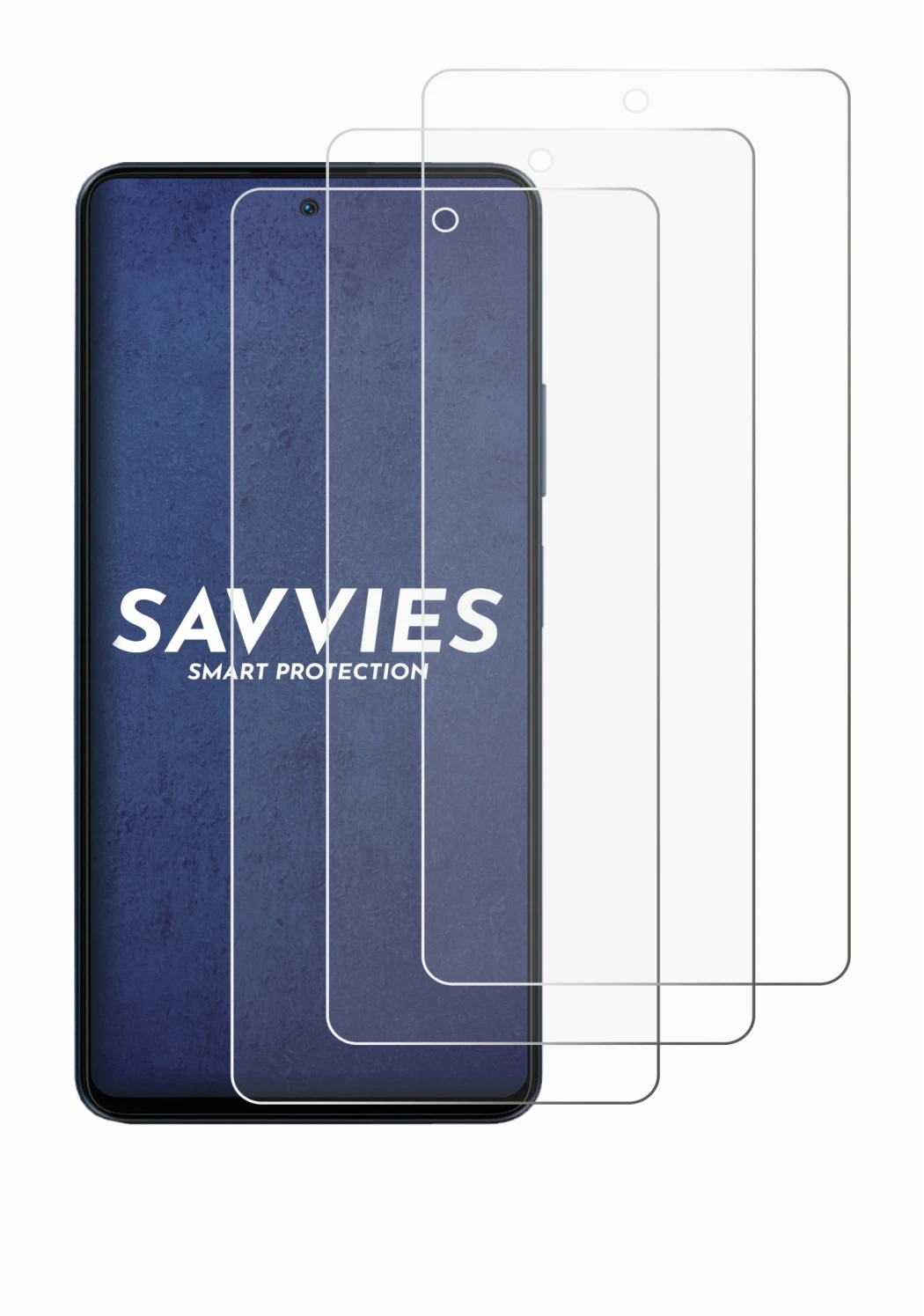 Abbildung des Geräts Blackview Shark 8 mit einer Vielzahl des Displayschutzes.