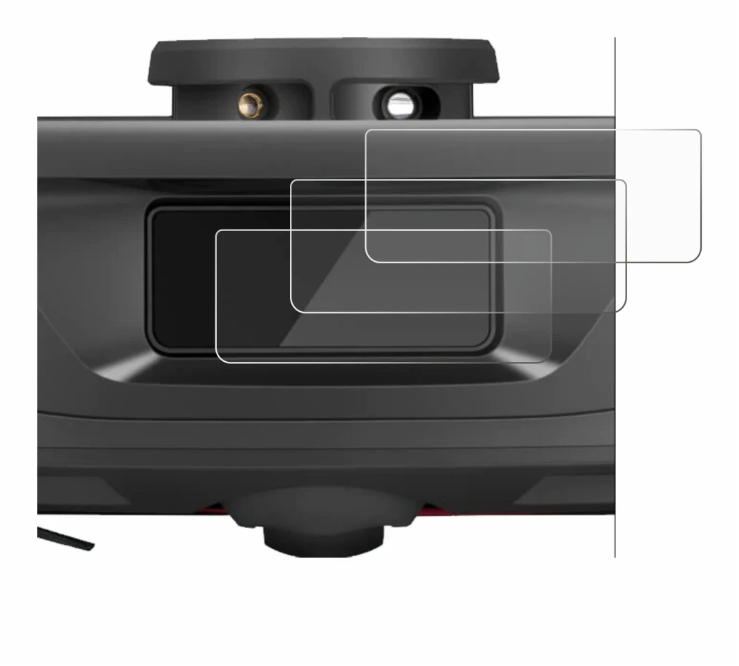Abbildung des Geräts Roborock Q Revo (NUR Kamera) mit einer Vielzahl des Displayschutzes.