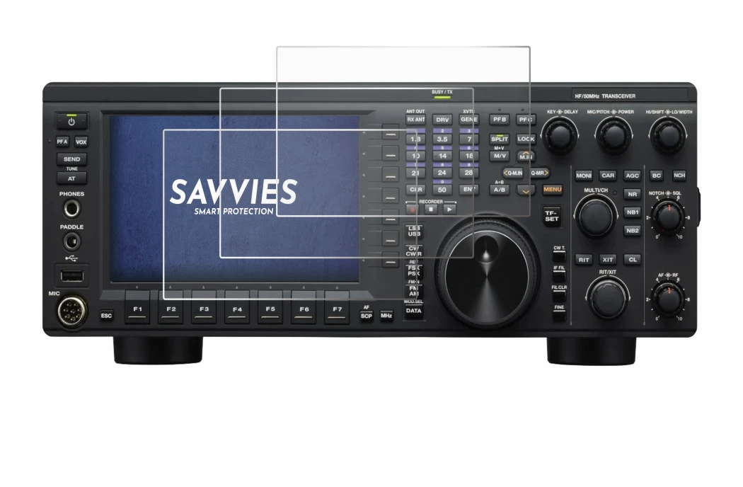 Abbildung des Geräts Kenwood TS-890S mit einer Vielzahl des Displayschutzes.