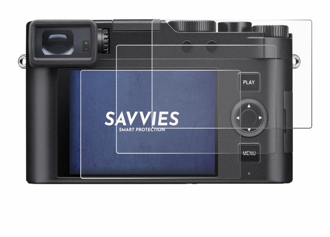 Abbildung des Geräts Leica D-Lux 8 mit einer Vielzahl des Displayschutzes.