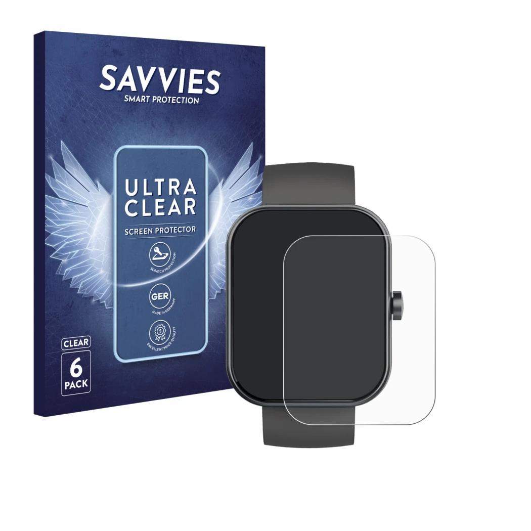 Vorderseite einer Produktverpackung mit dem Markenlogo Savvies. Daneben ist das Gerät Jugeman Y66 1.96