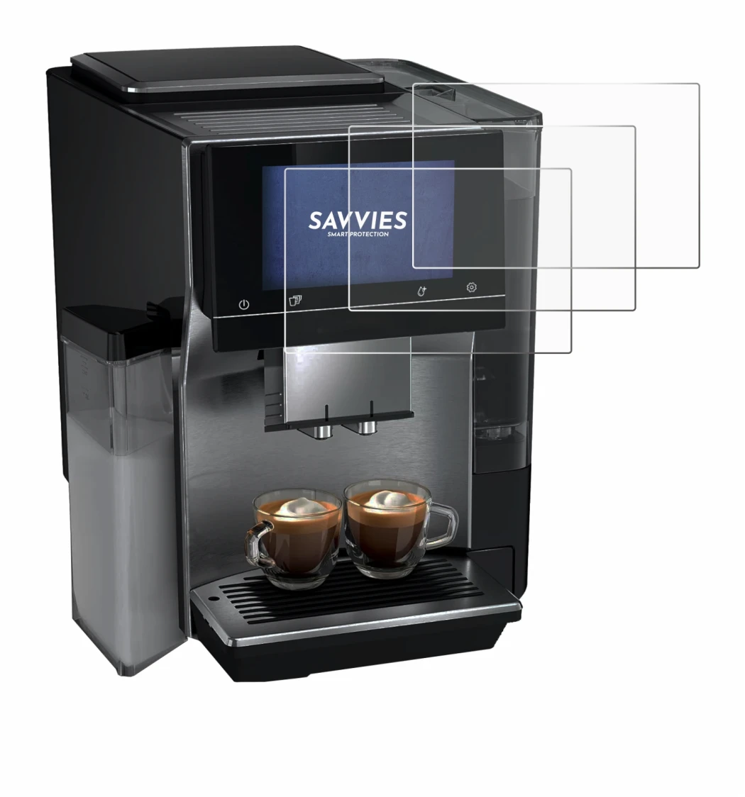 Abbildung des Geräts Siemens EQ700 mit einer Vielzahl des Displayschutzes.