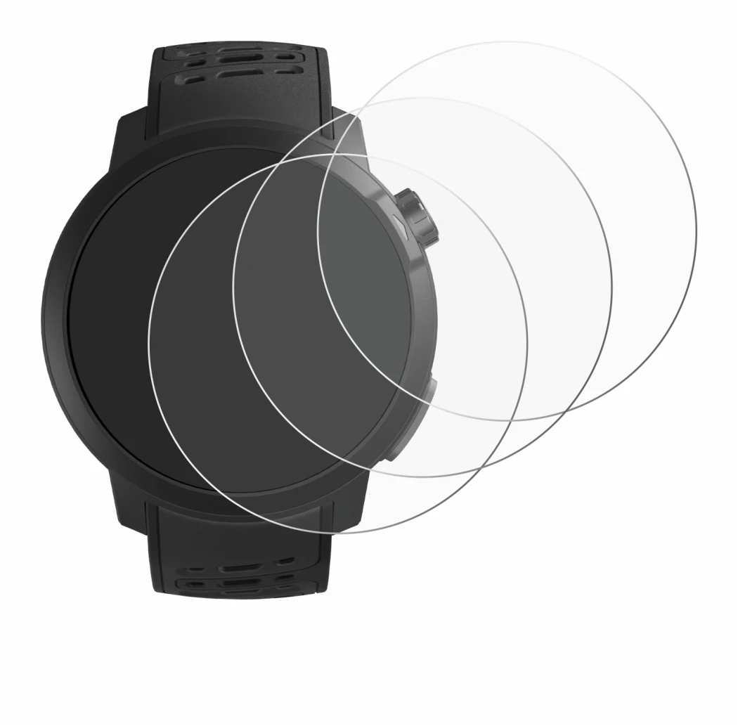 Abbildung des Geräts Coros Pace Pro mit einer Vielzahl des Displayschutzes.