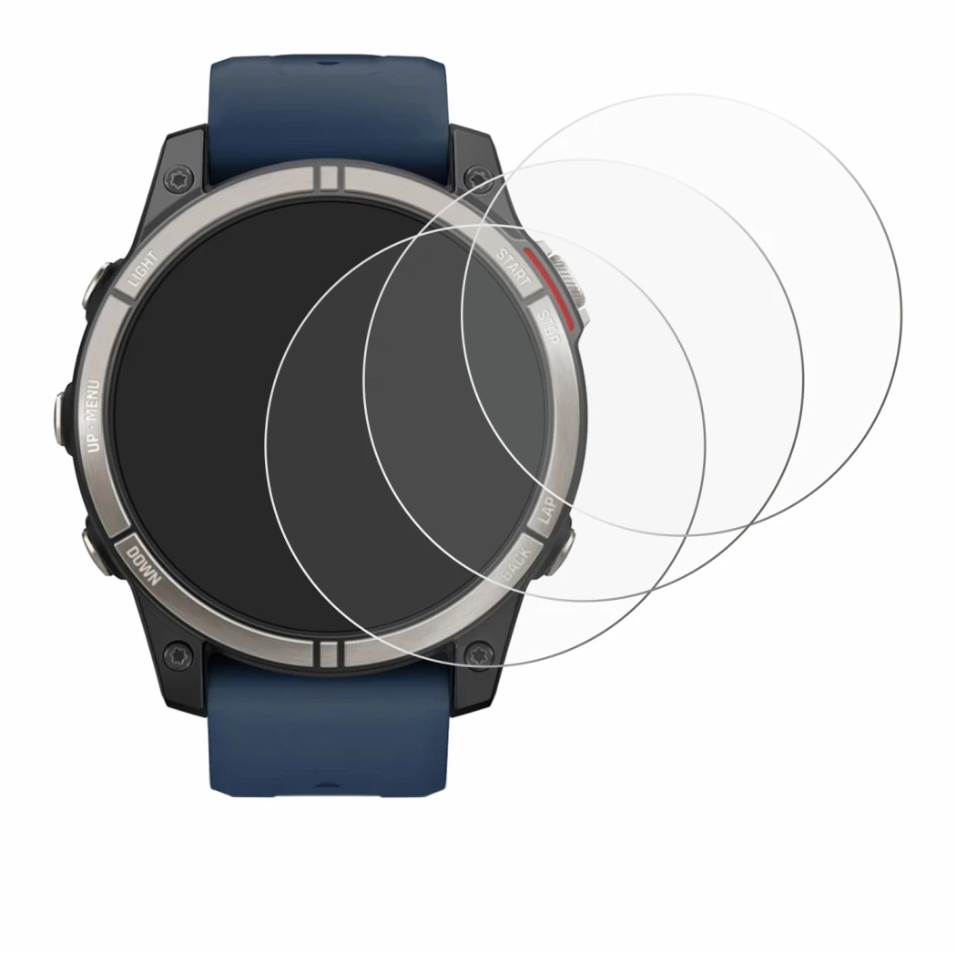 Abbildung des Geräts Garmin quatix 7 Pro mit einer Vielzahl des Displayschutzes.