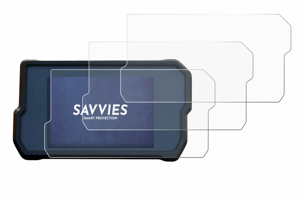 Abbildung des Geräts KTM RC125 / RC390 2022+ mit einer Vielzahl des Displayschutzes.