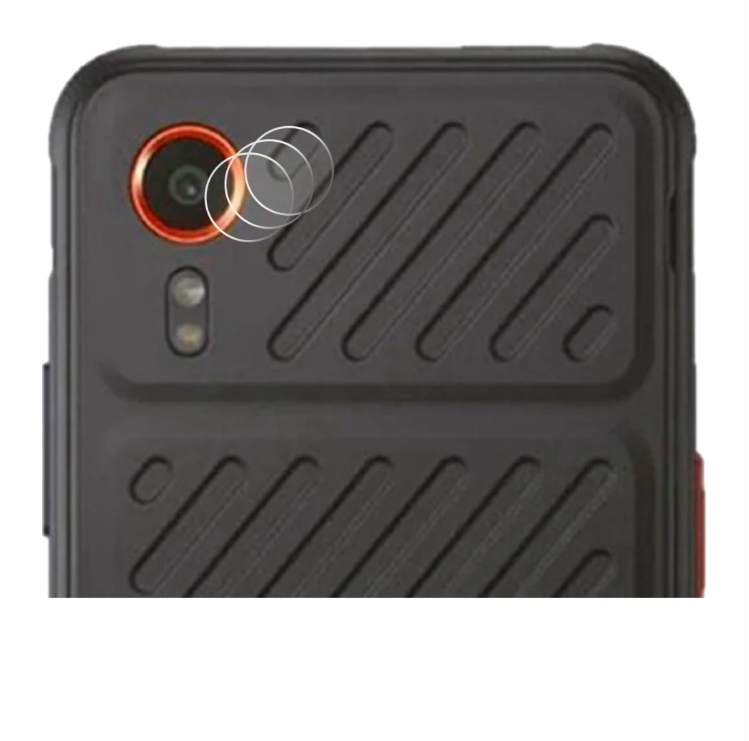 Abbildung des Geräts Samsung Galaxy XCover 7 Enterprise Edition (NUR Kameraschutz) mit einer Vielzahl des Displayschutzes.