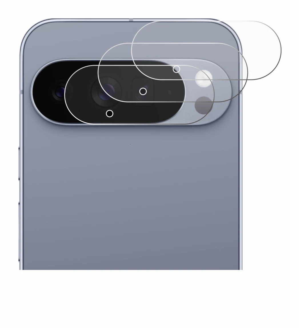 Abbildung des Geräts Google Pixel 10 Pro XL (NUR Kameraschutz) mit einer Vielzahl des Displayschutzes.