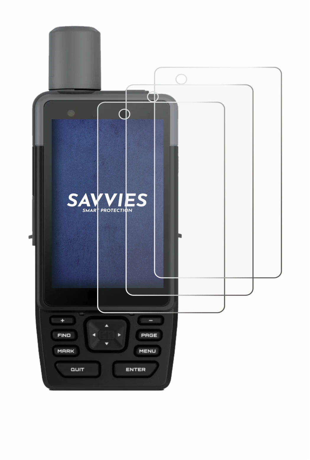 Abbildung des Geräts Garmin GPSMAP H1 mit einer Vielzahl des Displayschutzes.