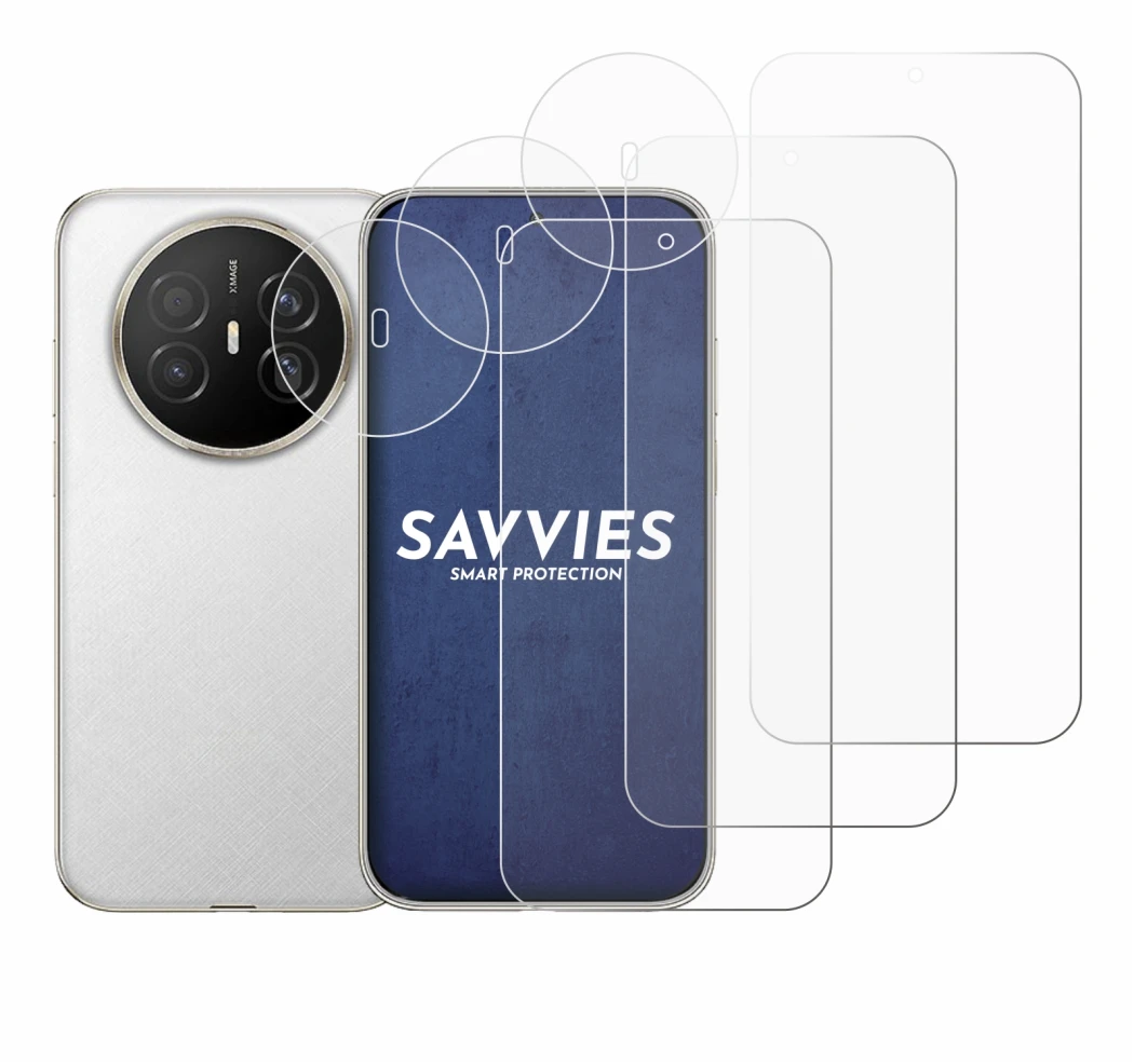 Abbildung des Geräts Huawei Mate 70 Air (Display+Kamera) mit einer Vielzahl des Displayschutzes.