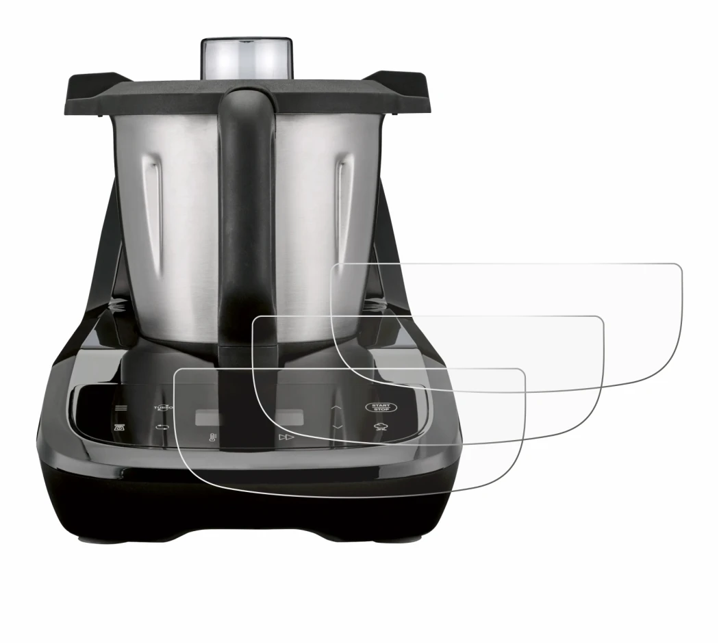 Abbildung des Geräts SilverCrest Monsieur Cuisine compact mit einer Vielzahl des Displayschutzes.