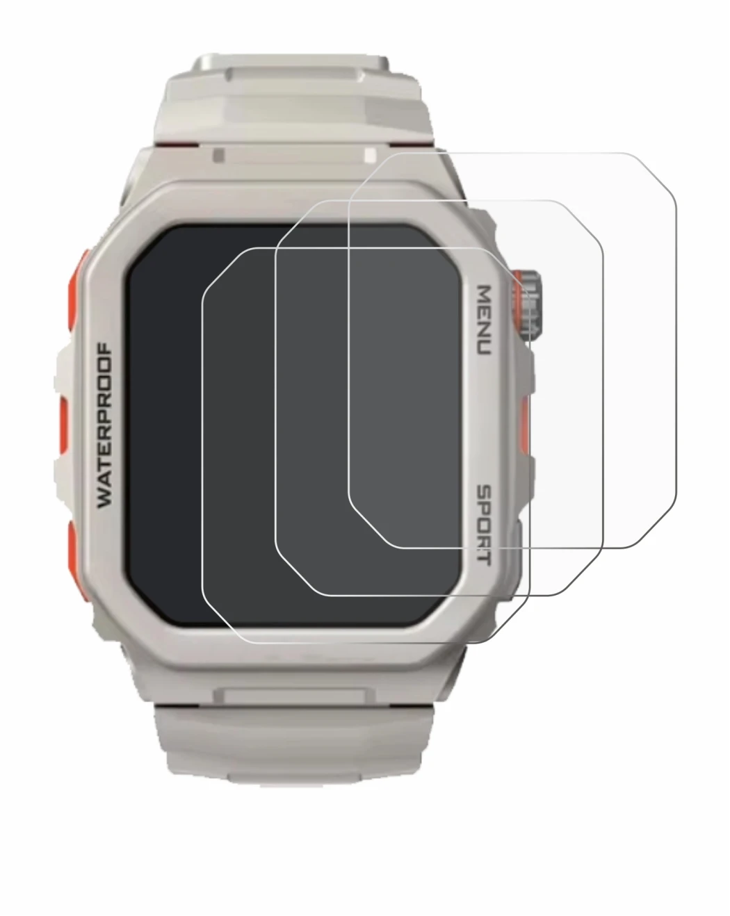 Abbildung des Geräts Rogbid Tank G2 mit einer Vielzahl des Displayschutzes.