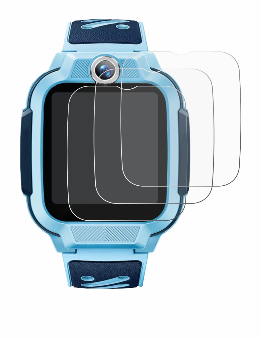 Abbildung des Geräts Imoo Watch Phone Z3 mit einer Vielzahl des Displayschutzes.