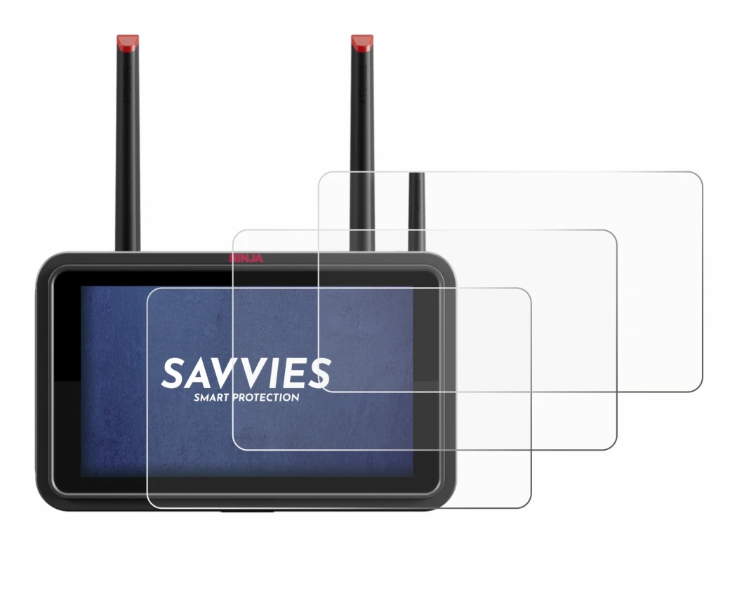 Abbildung des Geräts Atomos Ninja TX mit einer Vielzahl des Displayschutzes.