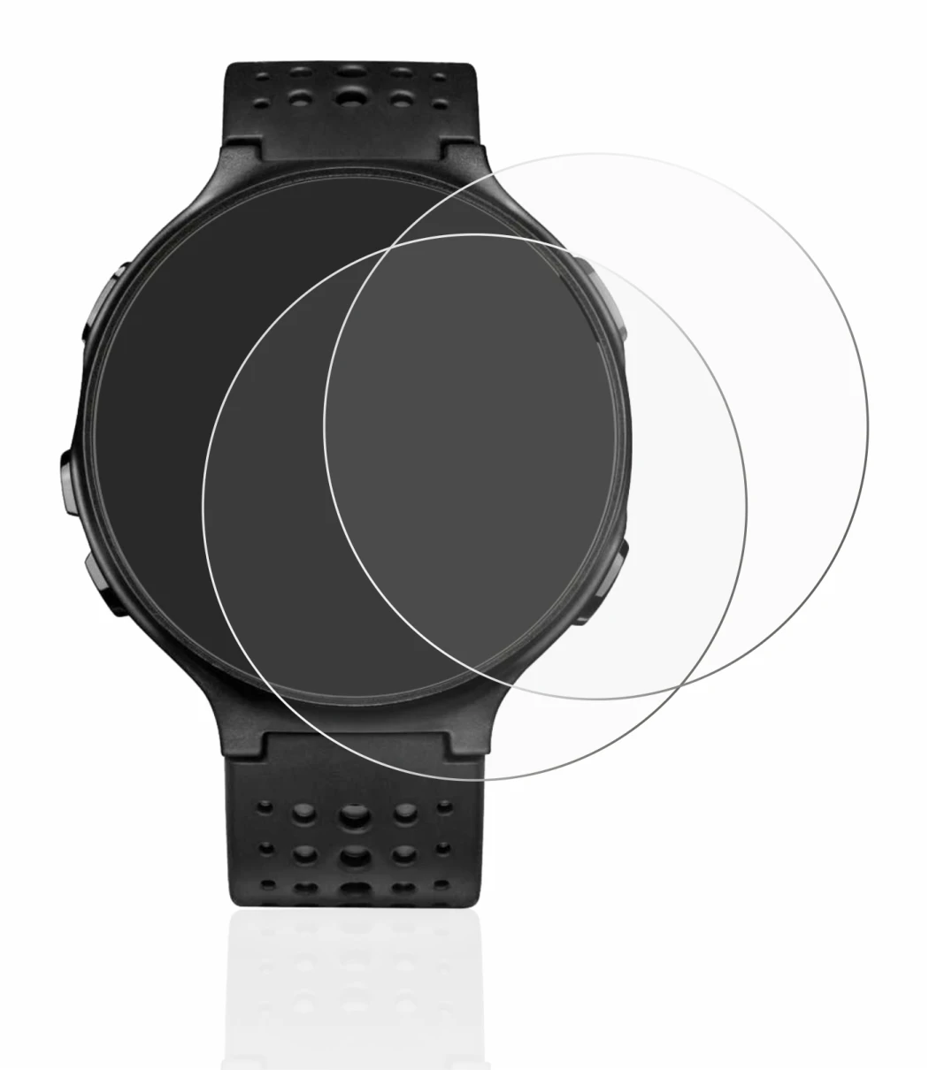 Abbildung des Geräts Garmin Forerunner 235 mit einer Vielzahl des Displayschutzes.