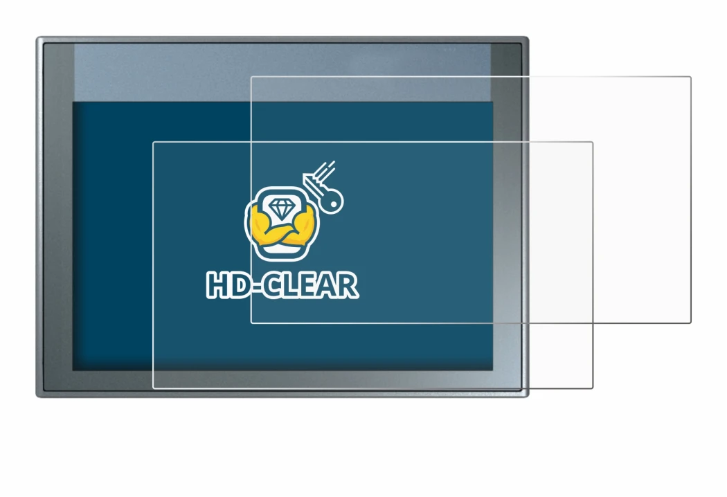 Abbildung des Geräts Siemens Simatic HMI KTP 700 Basic mit einer Vielzahl des Displayschutzes.