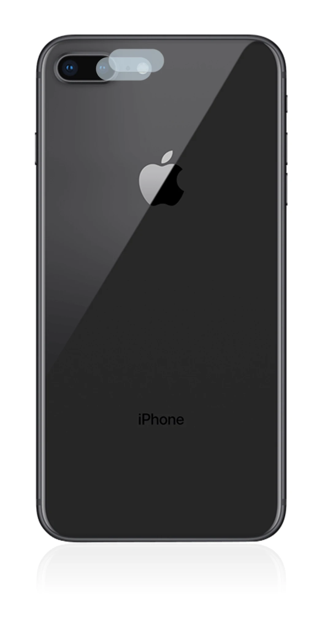Abbildung des Geräts Apple iPhone 8 Plus (NUR Kameraschutz) mit einer Vielzahl des Displayschutzes.