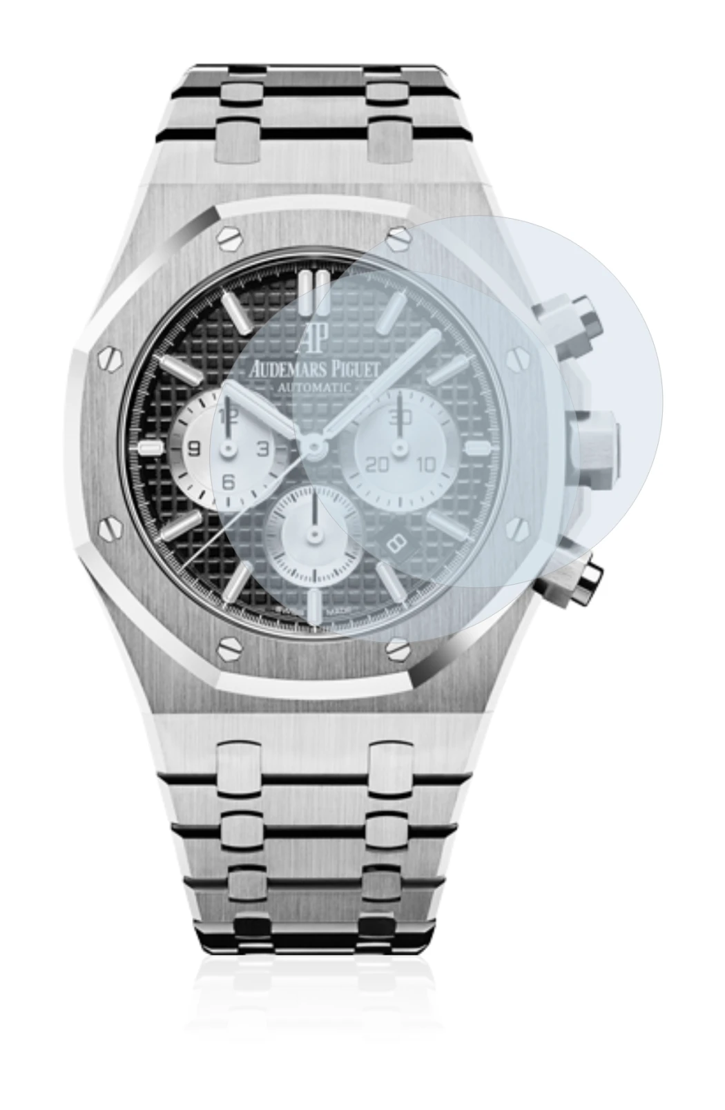 Abbildung des Geräts Audemars Piguet Royal Oak (41 mm) mit einer Vielzahl des Displayschutzes.