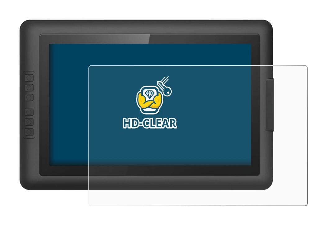 Abbildung des Geräts XP-Pen Artist 15.6 mit einer Vielzahl des Displayschutzes.