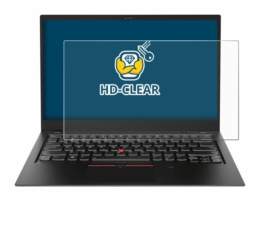 Abbildung des Geräts Lenovo ThinkPad X1 Carbon (6. Gen.) mit einer Vielzahl des Displayschutzes.