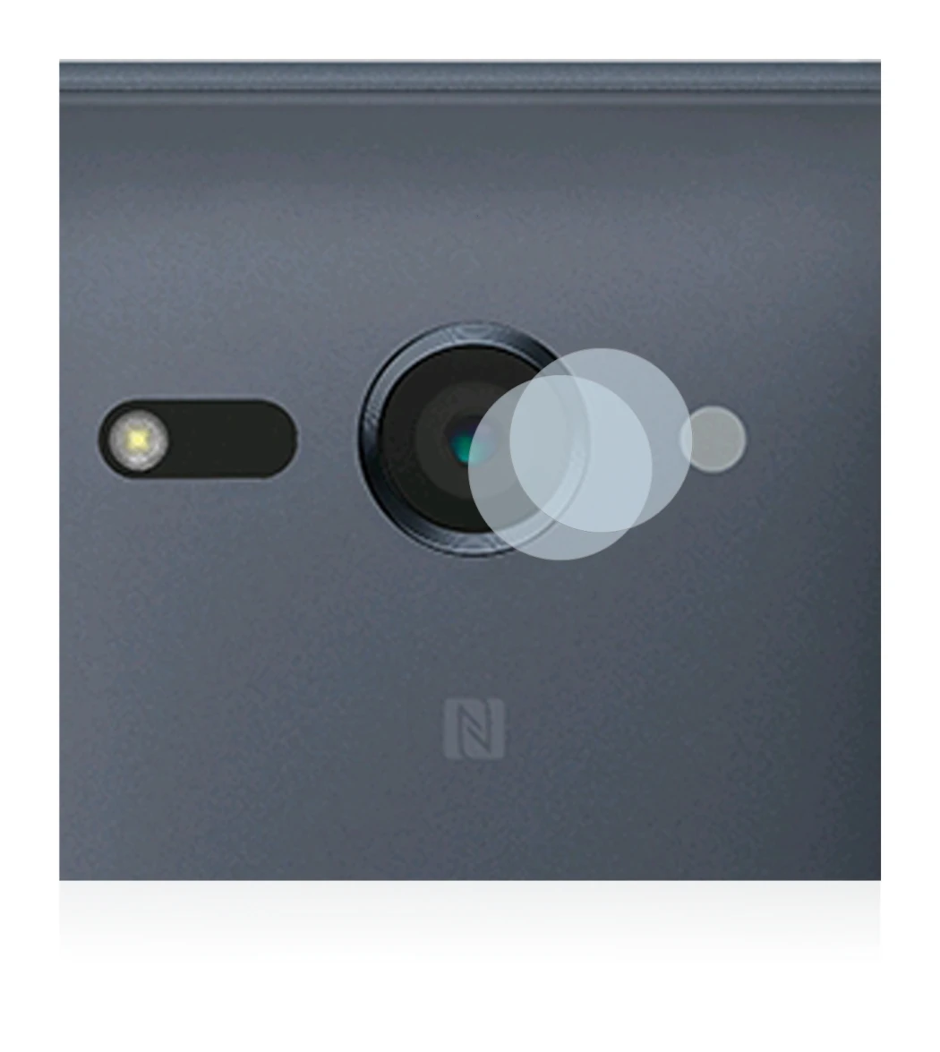 Abbildung des Geräts Sony Xperia XZ2 Compact (NUR Kameraschutz) mit einer Vielzahl des Displayschutzes.
