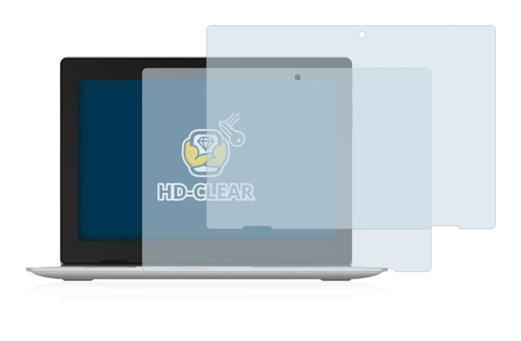 Abbildung des Geräts Lenovo IdeaPad D330 mit einer Vielzahl des Displayschutzes.