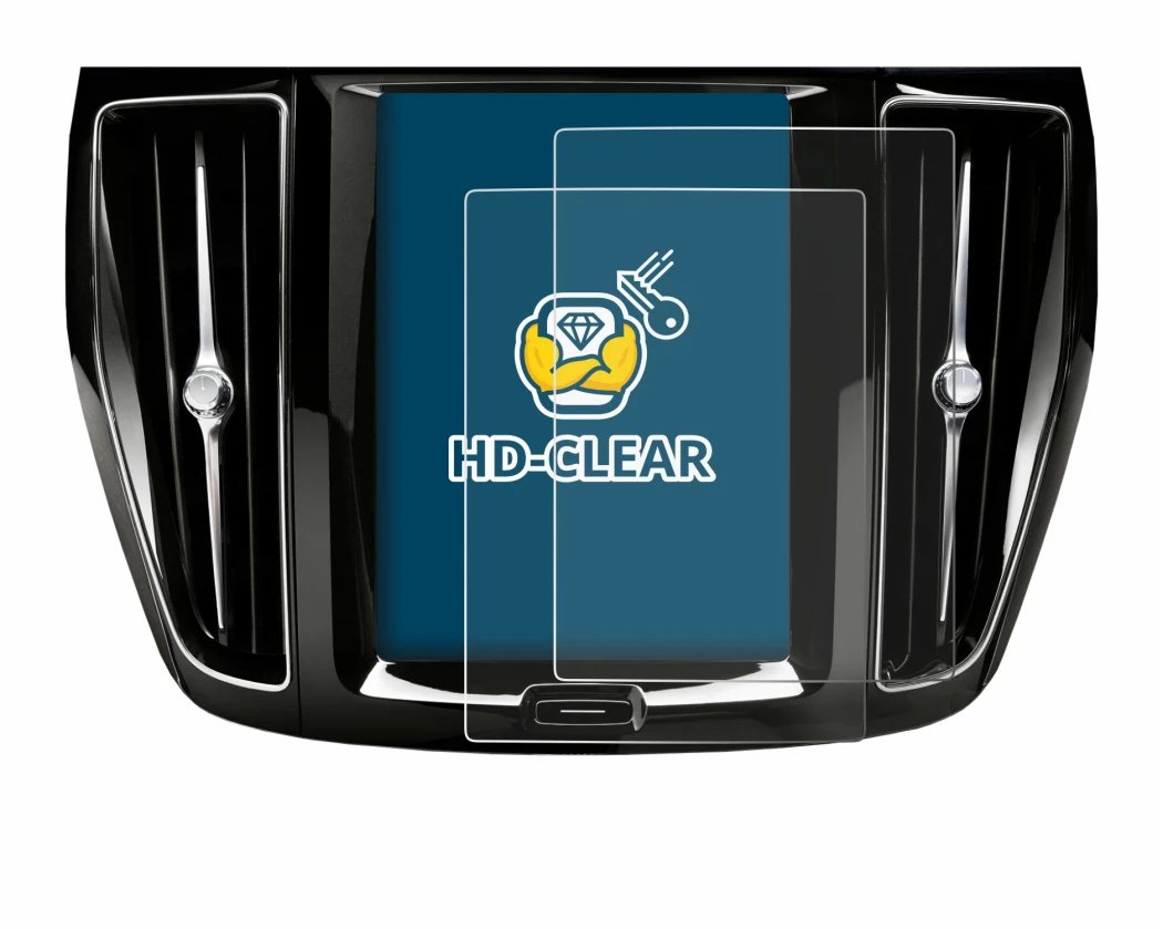 Abbildung des Geräts Volvo V60 Sensus Connect 2019-2020 mit einer Vielzahl des Displayschutzes.