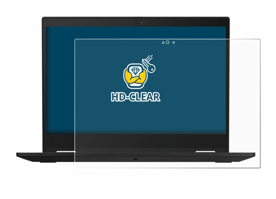 Abbildung des Geräts Lenovo ThinkPad X390 Yoga mit einer Vielzahl des Displayschutzes.