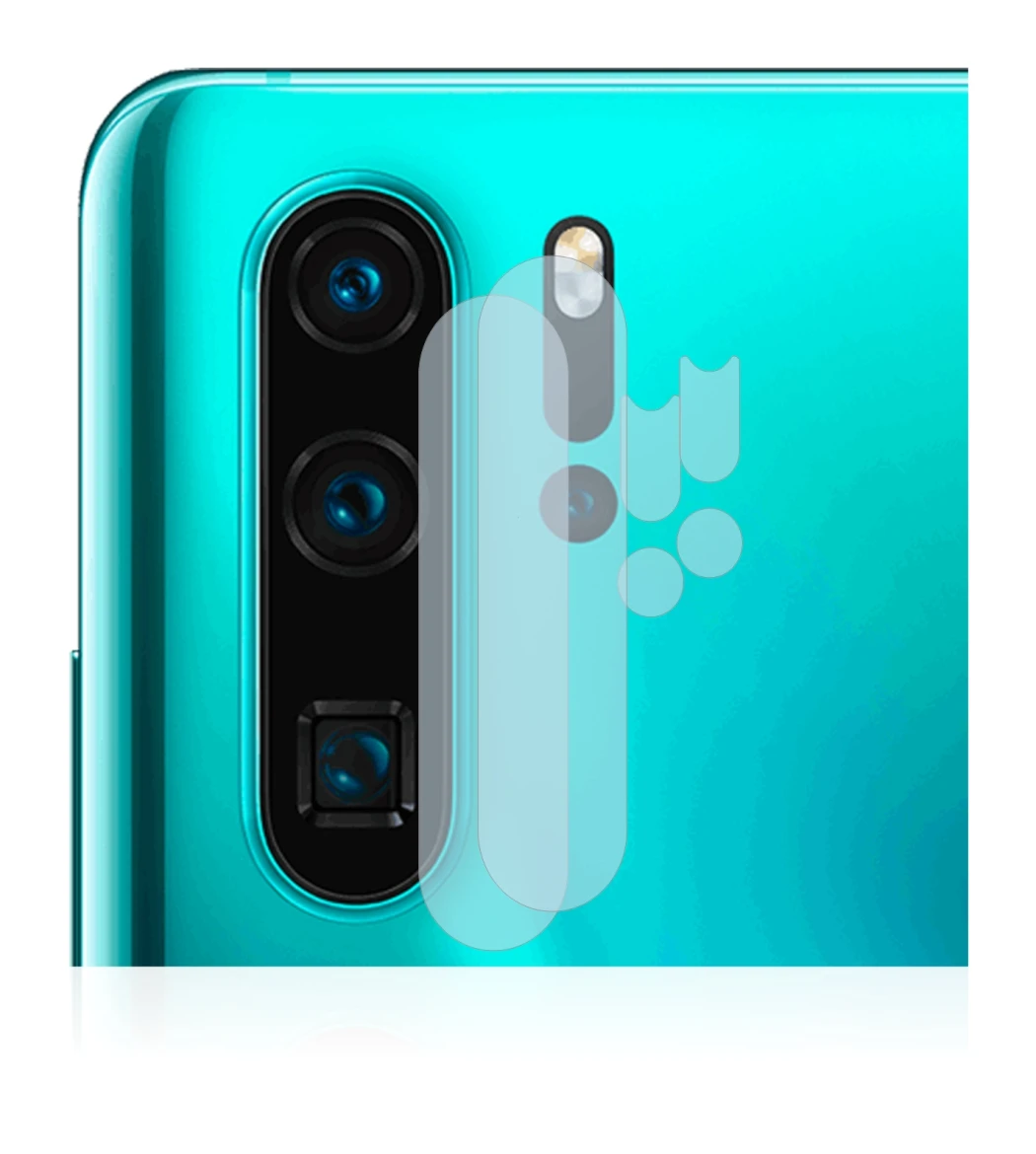 Abbildung des Geräts Huawei P30 Pro New Edition (NUR Kameraschutz) mit einer Vielzahl des Displayschutzes.