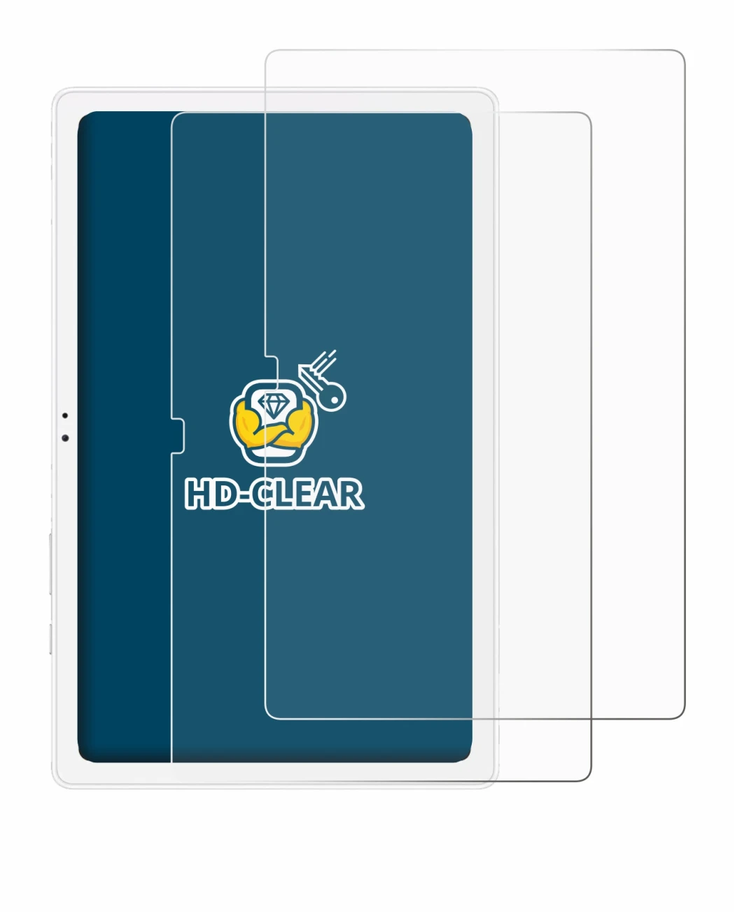 Abbildung des Geräts Samsung Galaxy Tab A7 10.4 WiFi 2020 mit einer Vielzahl des Displayschutzes.