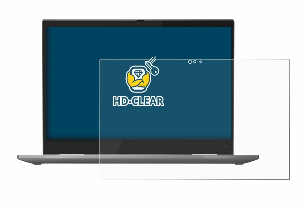 Abbildung des Geräts Lenovo ThinkPad X1 Yoga (5. Gen.) mit einer Vielzahl des Displayschutzes.