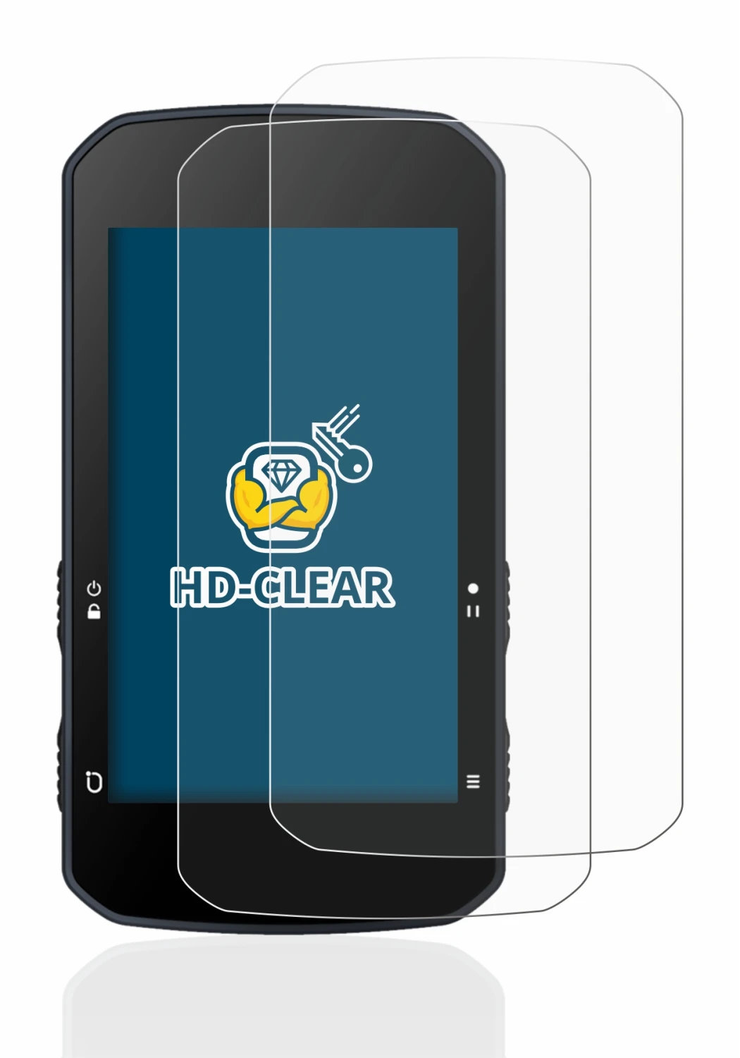 Abbildung des Geräts Bryton Rider 750 mit einer Vielzahl des Displayschutzes.