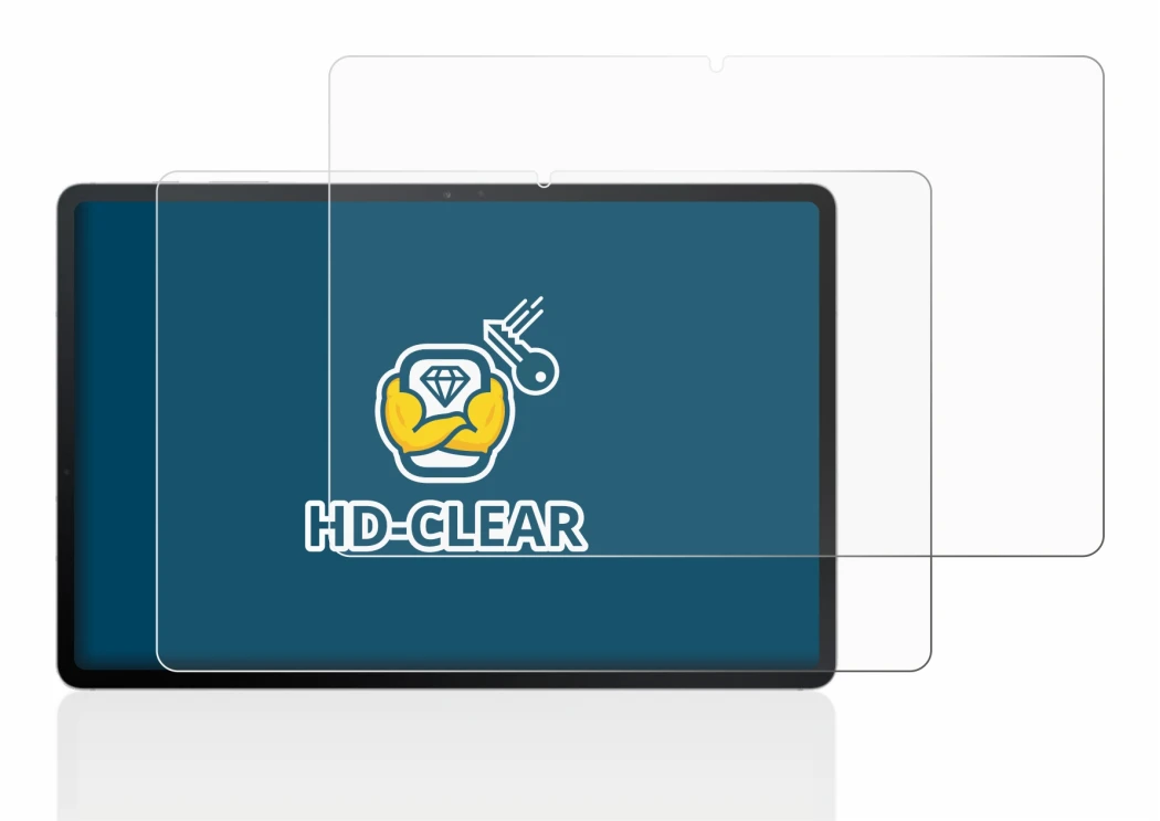 Abbildung des Geräts Samsung Galaxy Tab S7 FE (im Querformat) mit einer Vielzahl des Displayschutzes.
