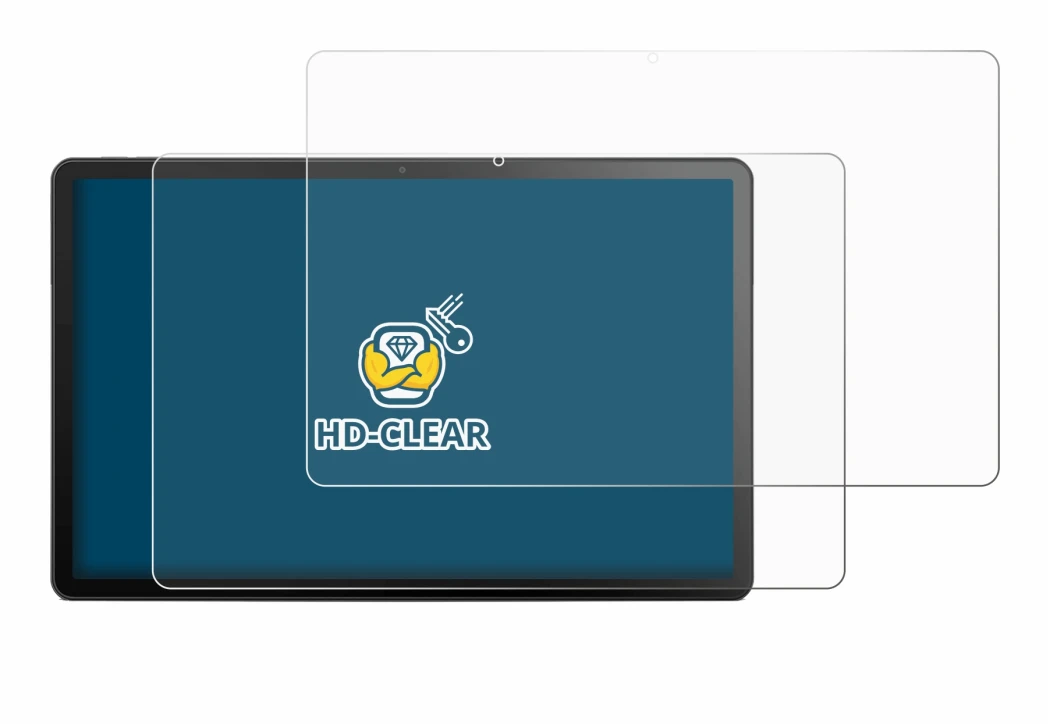 Abbildung des Geräts Lenovo Tab M10 Plus (3. Gen.) mit einer Vielzahl des Displayschutzes.
